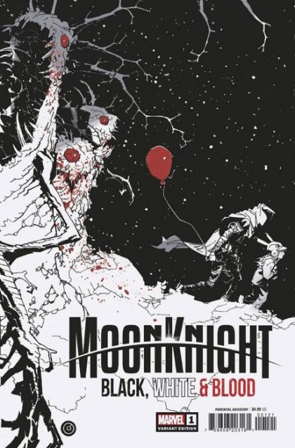 Moon Knight: Black, White & Blood Anubis Rex / So White.Yet So Dark. / The End |  Issue#1B | Year:2022 | Series:  | Pub: Marvel Comics | Chris Bachalo Cover