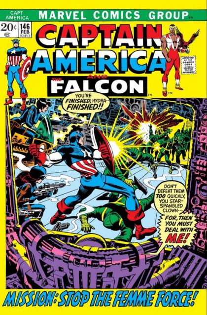 Captain America, Vol. 1 Mission: Destroy the Femme Force! |  Issue#146 | Year:1972 | Series: Captain America | Pub: Marvel Comics
