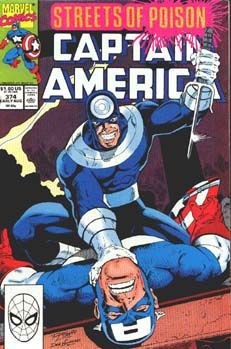 Captain America, Vol. 1 Streets Of Poison, Falling Out |  Issue#374A | Year:1990 | Series: Captain America | Pub: Marvel Comics
