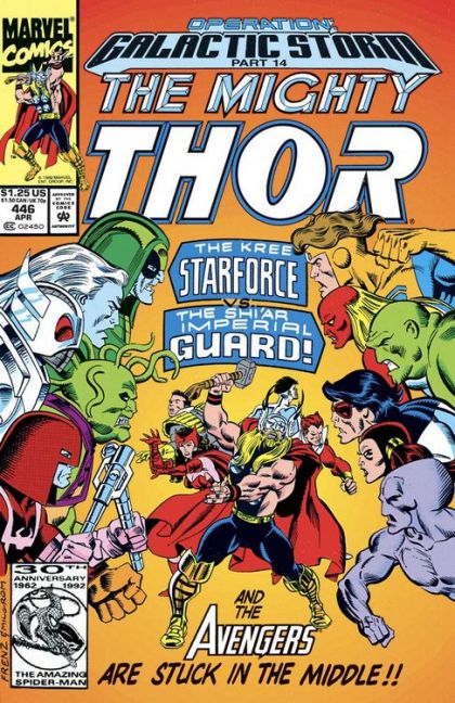 Thor, Vol. 1 Operation: Galactic Storm - Part 14: Now Strikes The Starforce |  Issue#446A | Year:1992 | Series: Thor | Pub: Marvel Comics