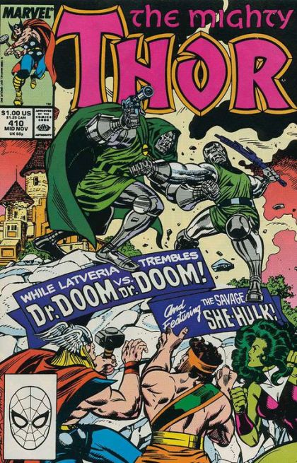 Thor, Vol. 1 Acts of Vengeance - Two Dooms To Destroy Me |  Issue#410A | Year:1989 | Series: Thor | Pub: Marvel Comics