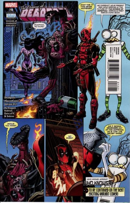 Deadpool  |  Issue#12B | Year:2016 | Series: Deadpool | Pub: Marvel Comics | Scott Koblish Secret Comic Variant Cover