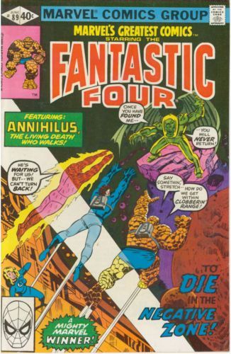 Marvel's Greatest Comics Death in the Negative Zone |  Issue#89B | Year:1980 | Series:  | Pub: Marvel Comics