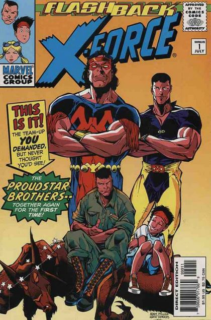 X-Force, Vol. 1 Flashback - The Brothers Proudstar |  Issue#-1A | Year:1997 | Series: X-Force | Pub: Marvel Comics