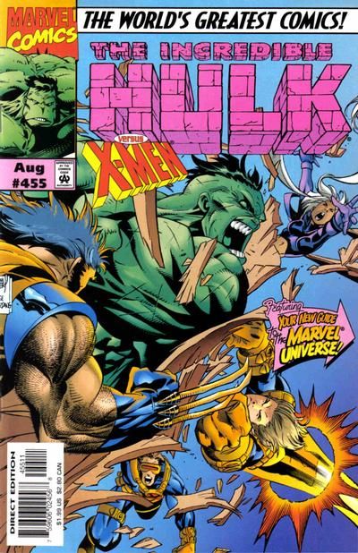 The Incredible Hulk, Vol. 1 Waiting To X-Hale |  Issue#455A | Year:1997 | Series: Hulk | Pub: Marvel Comics | Direct Edition