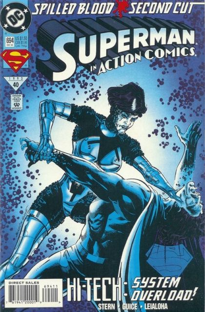 Action Comics, Vol. 1 Spilled Blood - Part 2: Survival Of The Fittest |  Issue#694A | Year:1993 | Series:  | Pub: DC Comics