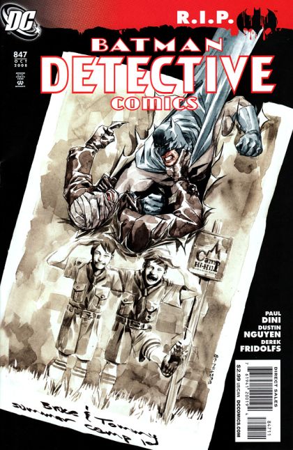 Detective Comics, Vol. 1 Batman R.I.P. - Heart Of Hush, Part Two: The Last Good Day |  Issue#847A | Year:2008 | Series: Detective Comics | Pub: DC Comics | Direct Edition