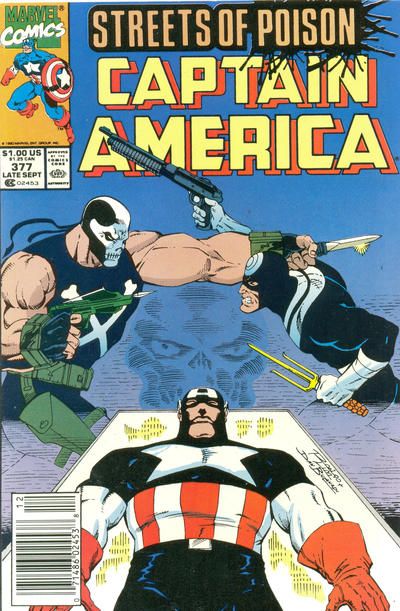 Captain America, Vol. 1 Streets Of Poison, 6/7: The 100% Solution |  Issue#377B | Year: | Series: Captain America | Pub: Marvel Comics | Newsstand Edition