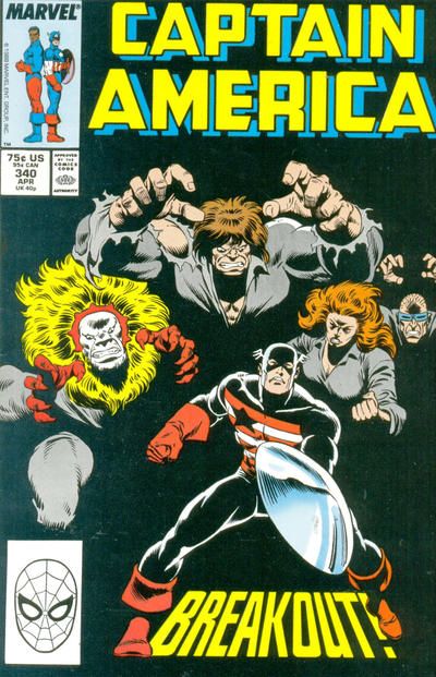 Captain America, Vol. 1 Breakout |  Issue#340A | Year:1988 | Series: Captain America |