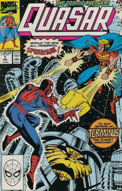 Quasar Acts of Vengeance - Terminus Rising |  Issue#7A | Year:1989 | Series: Quasar | Pub: Marvel Comics