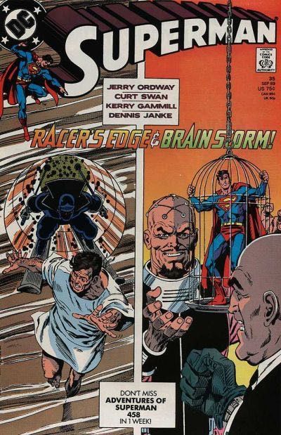Superman, Vol. 2 Visions of Grandeur; The Racer's Edge |  Issue#35A | Year:1989 | Series: Superman | Pub: DC Comics