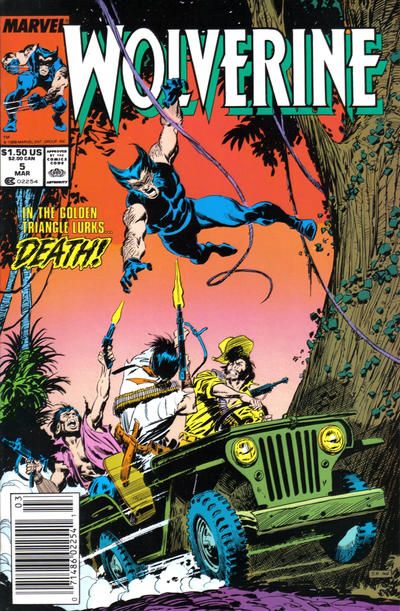 Wolverine, Vol. 2 Hunter's Moon |  Issue#5B | Year:1988 | Series: Wolverine | Pub: Marvel Comics