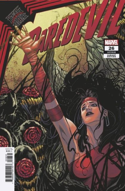 Daredevil, Vol. 6  |  Issue#26C | Year:2021 | Series: Daredevil | Pub: Marvel Comics | Variant Marco Checchetto Elektra Cover