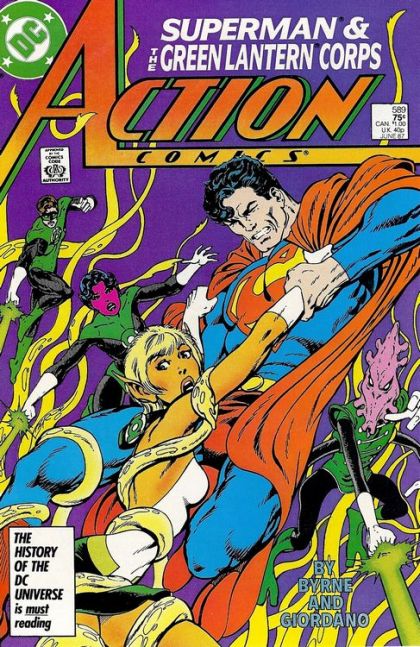 Action Comics, Vol. 1 Green on Green |  Issue#589A | Year:1987 | Series:  | Direct Edition