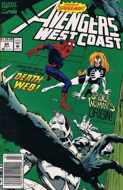 The West Coast Avengers, Vol. 2 Along Came A Spider... |  Issue#84B | Year:1992 | Series:  | Pub: Marvel Comics