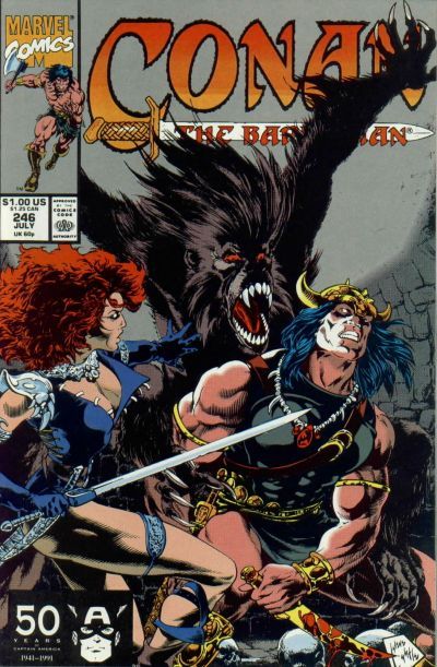 Conan the Barbarian  |  Issue#246A | Year:1991 | Series: Conan | Pub: Marvel Comics | Direct Edition
