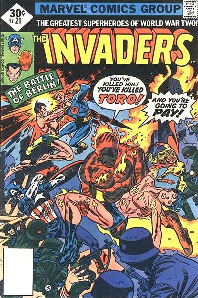 The Invaders  |  Issue#21A | Year:1977 | Series: Invaders | Pub: Marvel Comics | Whitman Variant