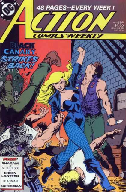 Action Comics, Vol. 1 "Faith!" / Aryan Acres / The Sound of a Silent Heart / Pin The Tail... / Wildwood / Knock 'em Dead, Part 1 |  Issue#624 | Year:1988 | Series:  |