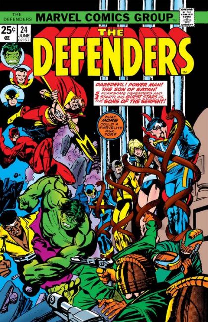 The Defenders, Vol. 1 --in the Jaws of the Serpent! |  Issue#24A | Year:1975 | Series: Defenders | Pub: Marvel Comics