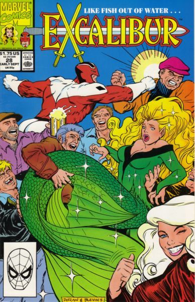 Excalibur, Vol. 1 The Night They Tore Down The Gilded Lady |  Issue#28A | Year:1990 | Series: Excalibur | Pub: Marvel Comics