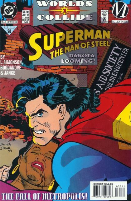 Superman: The Man of Steel World's Collide - Afterburn |  Issue#35A | Year:1994 | Series: Superman |