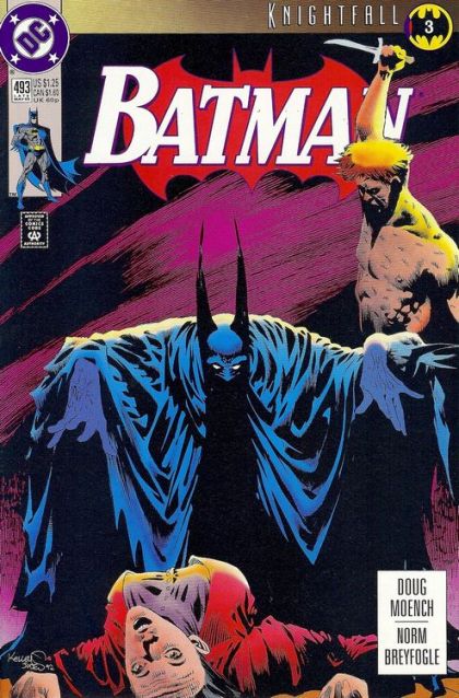 Batman, Vol. 1 Knightfall - Part 3: Redslash |  Issue#493A | Year:1993 | Series: Batman | Direct Edition