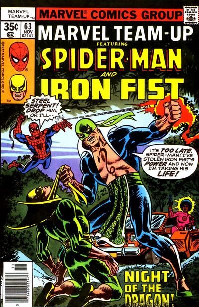Marvel Team-Up, Vol. 1 Spider-Man and Iron Fist: Night of the Dragon |  Issue#63A | Year:1977 | Series: Marvel Team-Up | Pub: Marvel Comics