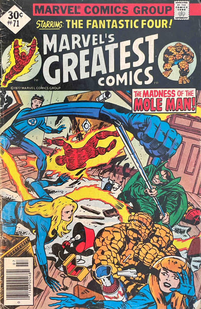 Marvel's Greatest Comics The Madness of The Mole Man |  Issue#71A | Year:1977 | Series:  | Pub: Marvel Comics | Whitman Variant