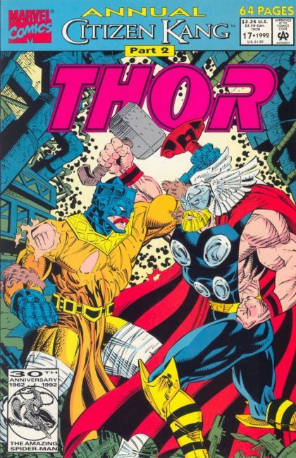 Thor, Vol. 1 Annual Citizen Kang - Part 2: The Hammer, the Cross, and the Eye |  Issue#17A | Year:1992 | Series: Thor |