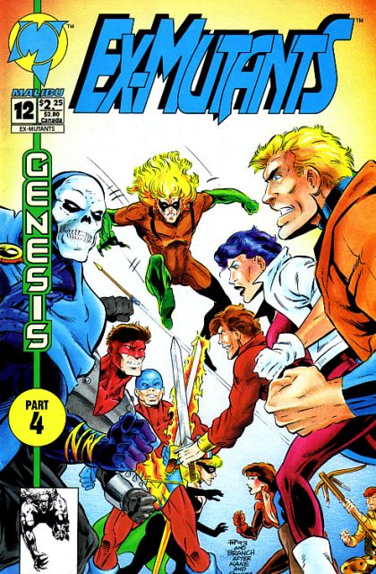 Ex-Mutants (1992-1994) Genesis - Part 4: Ch-Ch-Changes |  Issue#12A | Year:1993 | Series: Ex-Mutants | Pub: Malibu Comics