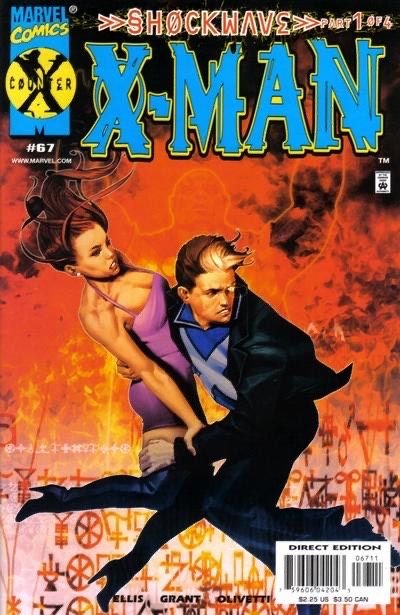 X-Man Shockwave, Shockwave The Infinities Of Evil, Part 1 |  Issue#67 | Year:2000 | Series: X-Men | Pub: Marvel Comics
