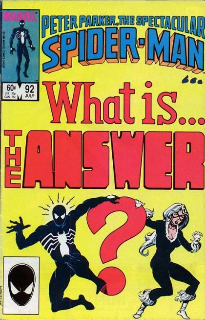 The Spectacular Spider-Man And The Answer Is... |  Issue#92A | Year:1984 | Series: Spider-Man | Pub: Marvel Comics