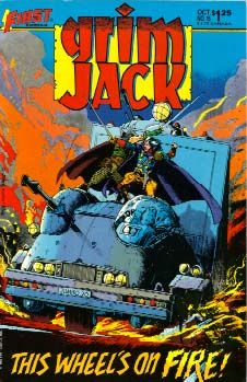 Grimjack This Wheel's On Fire! |  Issue#15 | Year:1985 | Series: Grimjack | Pub: First Comics