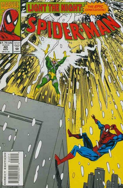 Spider-Man, Vol. 1 Light The Night, Conclusion |  Issue#40A | Year:1993 | Series: Spider-Man | Pub: Marvel Comics