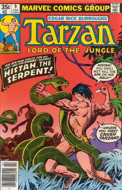 Tarzan (Marvel Comics) The God of Tarzan |  Issue#9 | Year:1978 | Series: Tarzan | Pub: Marvel Comics