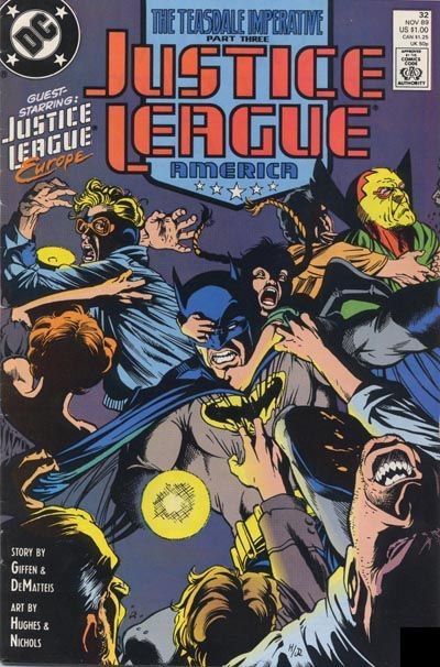 Justice League / International / America The Teasdale Imperative - Part Three: Breaking Point! |  Issue#32A | Year:1989 | Series: Justice League | Pub: DC Comics
