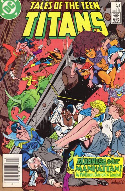 Tales of the Teen Titans Crisis |  Issue#72B | Year:1986 | Series: Teen Titans | Newsstand Edition