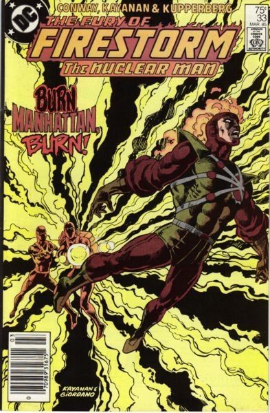 Firestorm, the Nuclear Man, Vol. 2 (1982-1990) Burn, Manhattan, Burn |  Issue#33B | Year:1985 | Series: Firestorm | Newsstand Edition