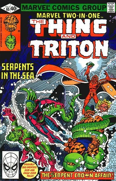 Marvel Two-In-One, Vol. 1 The Serpent Crown Affair!, 2/3: Serpents From The Sea |  Issue#65A | Year:1980 | Series: Marvel Two-In-One | Pub: Marvel Comics |