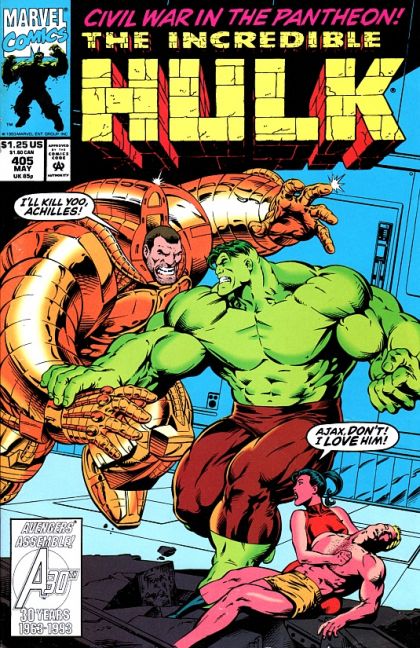 The Incredible Hulk, Vol. 1 Downtime |  Issue#405A | Year:1993 | Series: Hulk | Pub: Marvel Comics