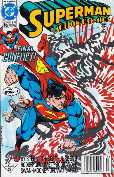 Action Comics, Vol. 1 The Final Chapter |  Issue#667B | Year:1991 | Series:  |