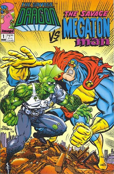 Savage Dragon vs. Savage Megaton Man Savage Brawl |  Issue#1A | Year:1993 | Series: The Savage Dragon | Pub: Image Comics