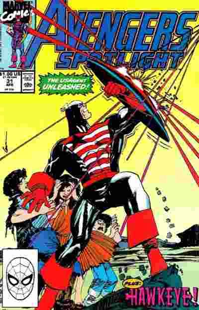 Avengers: Spotlight, Vol. 1 The Xenophobic Man, Part One: Rocks and Hard Places/Hit and Run |  Issue#31A | Year:1990 | Series: Avengers | Pub: Marvel Comics |