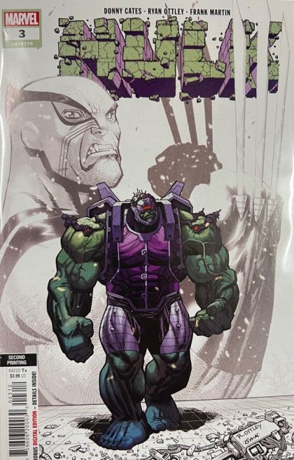 Hulk, Vol. 4  |  Issue#3I | Year:2022 | Series: Hulk | Pub: Marvel Comics | 2nd Printing Ryan Ottley Variant