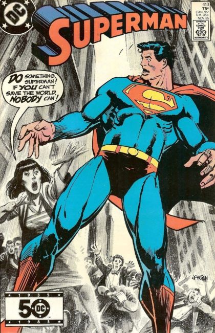 Superman, Vol. 1 Superman-- Your World is Mine! |  Issue#413A | Year:1985 | Series: Superman | Direct Edition