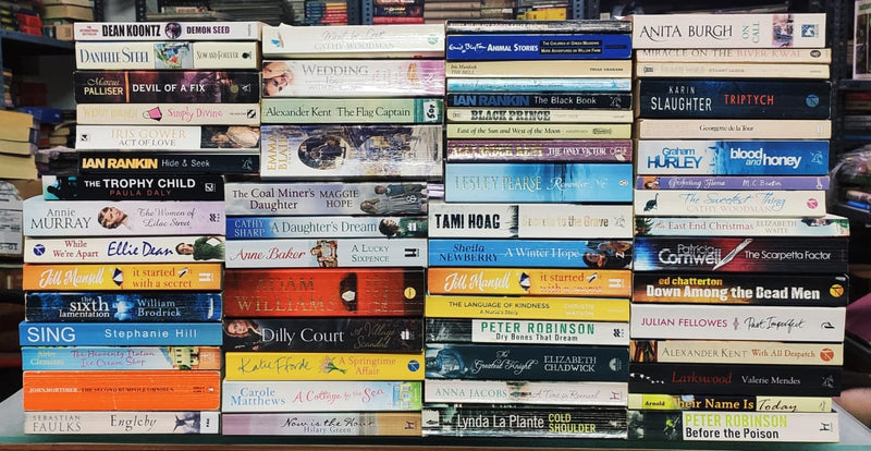 Big Box Sale | 10 Kg Box Full of UK Paperback International Mixed Thriller & Mystery Books | Contains 25-30 Assorted Mixed Thriller Books | Free 15 Bookmarks
