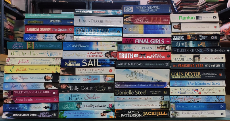 Big Box Sale | 10 Kg Box Full of UK Paperback International Mixed Thriller & Mystery Books | Contains 25-30 Assorted Mixed Thriller Books | Free 15 Bookmarks