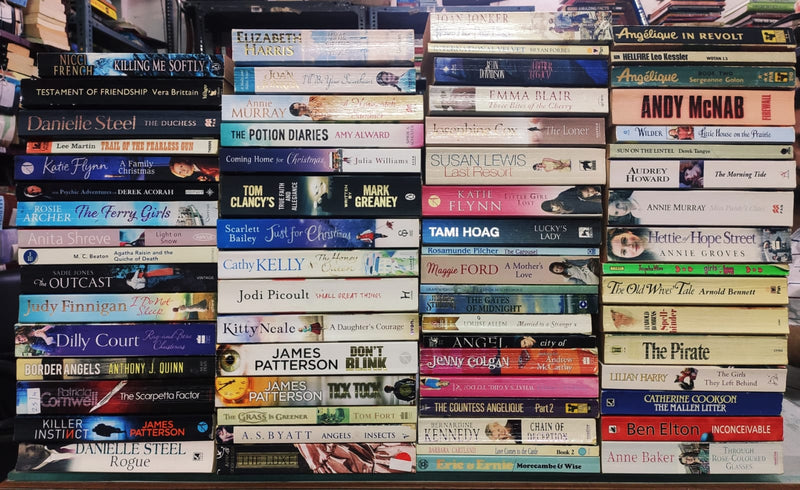 Big Box Sale | 10 Kg Box Full of UK Paperback International Mixed Fiction Books | Contains 25-30 Assorted Mixed Fiction Books | Free 15 Bookmarks