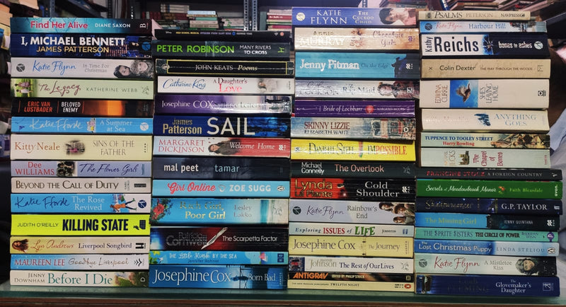 Big Box Sale | 10 Kg Box Full of UK Paperback International Mixed Fiction Books | Contains 25-30 Assorted Mixed Fiction Books | Free 15 Bookmarks