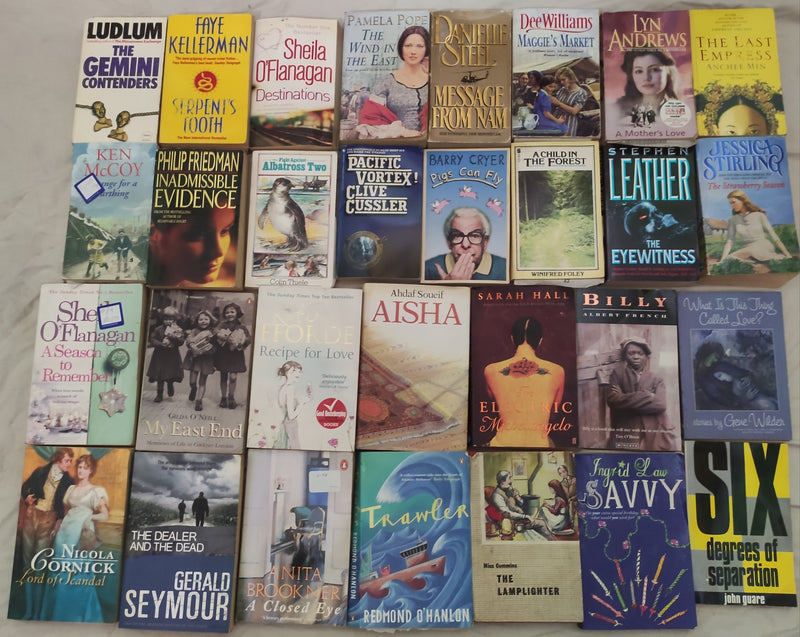 Mixed Lot of General Fiction Books for Adults | Lot of 30 Books